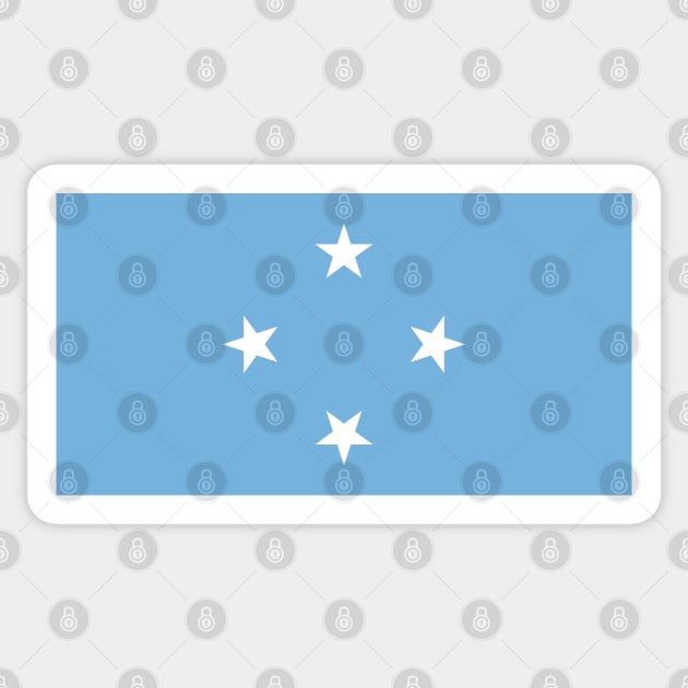 Flag of Micronesia Sticker by COUNTRY FLAGS